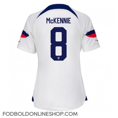 Forenede Stater Weston McKennie #8 Hjemmebanetrøje Dame VM 2022 Kortærmet